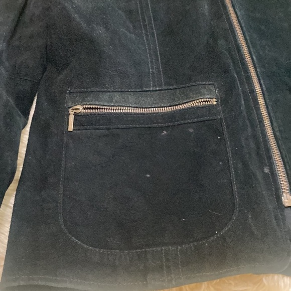 Black suede jacket size S - Picture 2 of 8